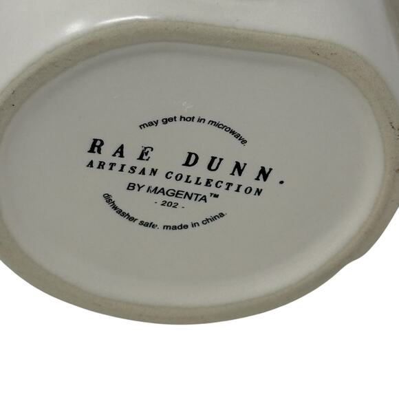 Rae Dunn Easter 2025 Hip Hop Bunny Tail White Pink Ceramic Mug Farmhouse Rustic - Picture 5 of 10